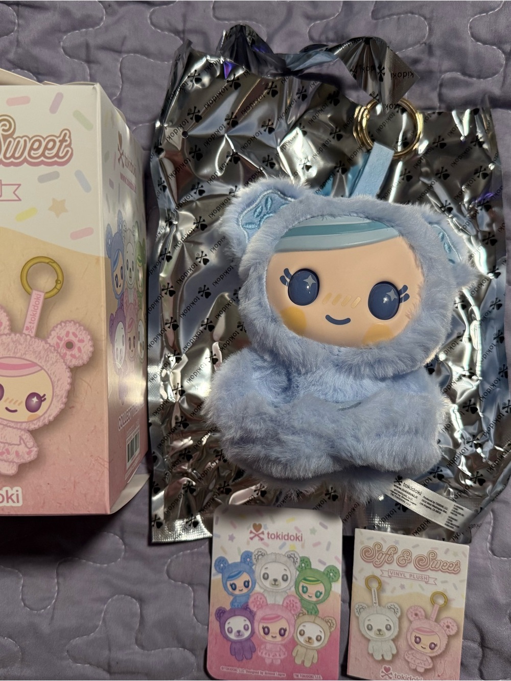 tokidoki Soft Sweet Plush Keychain - Light Blue